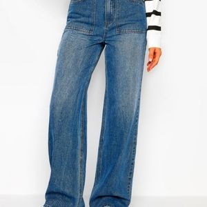 Long Tall Sally Tall High Waisted Wide Leg Jeans